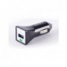CARGADOR USB APPROX COCHE NEGRO