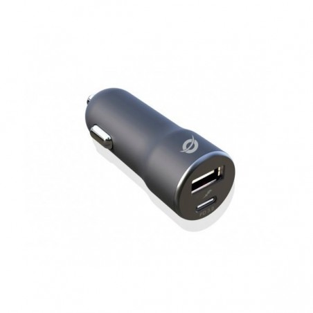 CARGADOR DE COCHE CONCEPTRONIC PD USB-C+USB 36W NE
