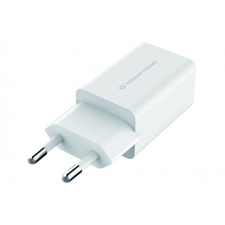 CARGADOR CONCEPTRONIC 2X USB 2.4A 12W BLANCO