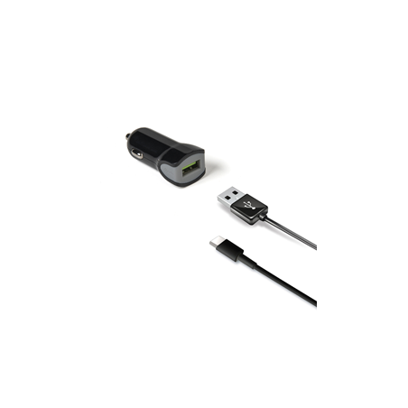 CARGADOR COCHE CELLY 2,4A USB+CABLE TIPOC