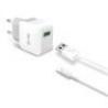 CARGADOR RED CELLY 2,4A+CABLE TIPOC BLANCO