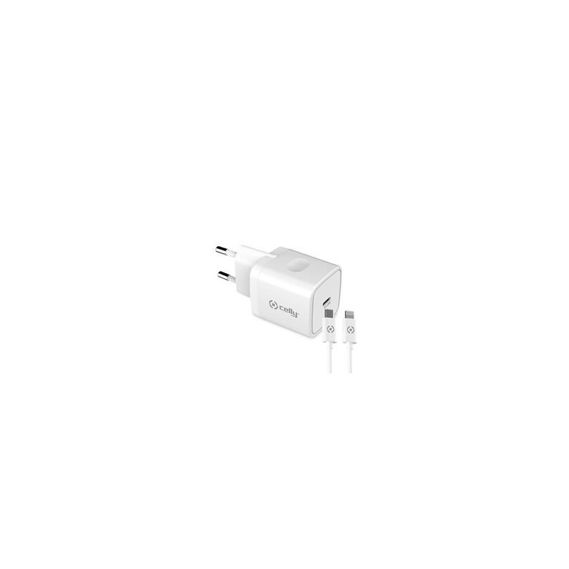 CARGADOR CELLY 20W USBC&CABLE USBC-LIGHT