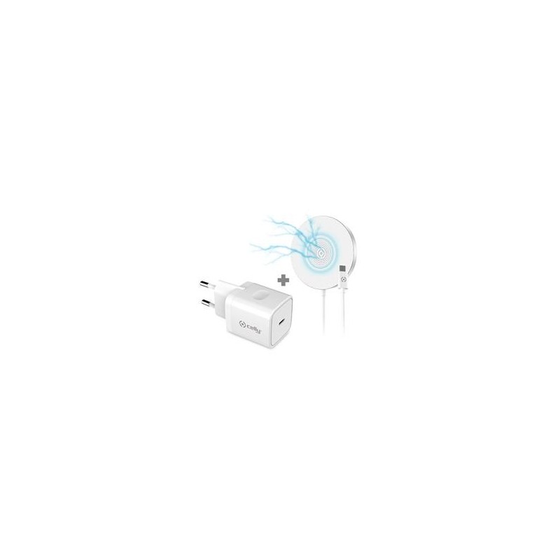 KIT CARGADOR CELLY MAGSAFE&RED 20W TIPOC