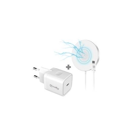 KIT CARGADOR CELLY MAGSAFE&RED 20W TIPOC