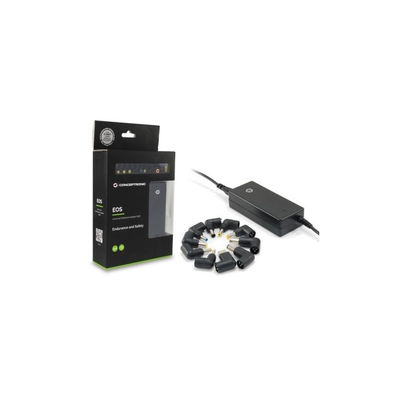 ALIMENTADOR CONCEPTRONIC PORTATIL 65W 15V Y 19V