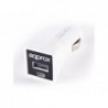 CARGADOR USB APPROX COCHE BLANCO